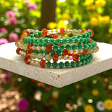 Waist Beads•Custom Size Round Smooth, Choice of Stretch/Tie/Adjustable Clasp(6mm) Natural Gemstone Crystal Energy Bead Waist Jewelry