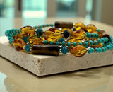 Waist Beads•Custom Size Round Smooth, Choice of Stretch/Tie/Adjustable Clasp(6mm) Natural Gemstone Crystal Energy Bead Waist Jewelry