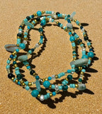 Waist Beads•Custom Size Round Smooth, Choice of Stretch/Tie/Adjustable Clasp(6mm) Natural Gemstone Crystal Energy Bead Waist Jewelry