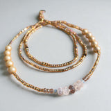 Waist Beads•Custom Size Round Smooth, Choice of Stretch/Tie/Adjustable Clasp(6mm) Natural Gemstone Crystal Energy Bead Waist Jewelry