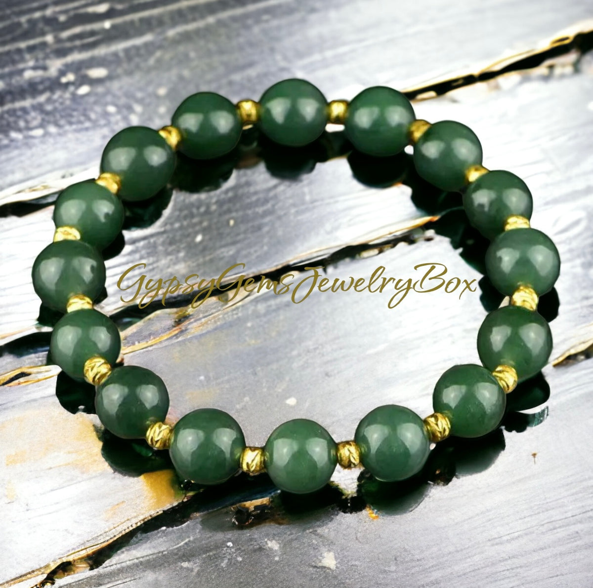 Nephrite Jade Stretch Bracelet with Matte Copper Accents, Jade Drum Barrel Bead Stacking Bracelet, Custom online Sizes Made to Order