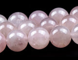 Quartz - Rose Quartz Pink Custom Size Round Smooth Stretch(8mm) Natural Gemstone Crystal Energy Bead Bracelet