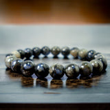 Que Sera Stone•Llianite•Galaxy Rhyolite•Vulcanite•Blue Opal•Custom Size Round Smooth Stretch (8mm) Natural Gemstone Crystal Energy Bead Bracelet