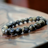 Que Sera Stone•Llianite•Galaxy Rhyolite•Vulcanite•Blue Opal•Custom Size Round Smooth Stretch (8mm) Natural Gemstone Crystal Energy Bead Bracelet