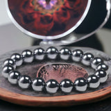 Terahertz Custom Size Round Stretch (8mm) Natural Gemstone Crystal Energy Bead Bracelet