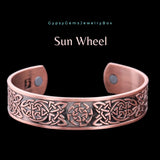 Magnetic Bio Viking Celtic Copper Magnetic Therapy Bracelet Cuff