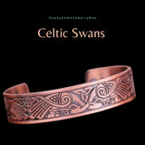 Magnetic Bio Viking Celtic Copper Magnetic Therapy Bracelet Cuff
