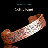 Magnetic Bio Viking Celtic Copper Magnetic Therapy Bracelet Cuff