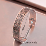 Magnetic Bio Viking Celtic Copper Magnetic Therapy Bracelet Cuff