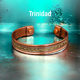 Copper Magnetic Hand Forged Solid Pure Copper Therapy Bracelet Cuff