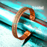 Copper Magnetic Hand Forged Solid Pure Copper Therapy Bracelet Cuff