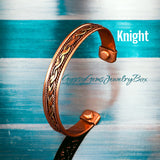 Copper Magnetic Hand Forged Solid Pure Copper Therapy Bracelet Cuff