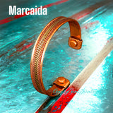 Copper Magnetic Hand Forged Solid Pure Copper Therapy Bracelet Cuff
