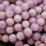 Kunzite Pink Round Smooth Stretch (8mm) Natural Gemstone Crystal Energy Bead Bracelet