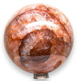 Quartz - Hematoid Red Fire Quartz - Lepidocrocite•Custom Size (8mm) Round Stretch Natural Gemstone Crystal Energy Bead Bracelet