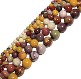 Jasper - Mookaite Custom Size Round Smooth Stretch (8mm) Natural Gemstone Crystal Energy Bead Bracelet