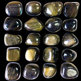 Obsidian - Gold Sheen Obsidian Custom Size Round Smooth Stretch (8mm) Natural Gemstone Crystal Energy Bead Bracelet