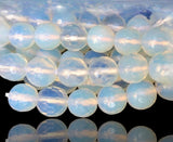Opalite Sri Lanka Moonstone Custom Size Diamond Cut Faceted Stretch (8mm) Natural Gemstone Crystal Energy Bead Bracelet