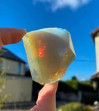 Opalite Sri Lanka Moonstone Custom Size Diamond Cut Faceted Stretch (8mm) Natural Gemstone Crystal Energy Bead Bracelet