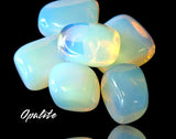 Opalite Sri Lanka Moonstone Custom Size Diamond Cut Faceted Stretch (8mm) Natural Gemstone Crystal Energy Bead Bracelet