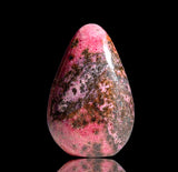 Rhodonite Custom Size Round Smooth Stretch (8mm) Natural Gemstone Crystal Energy Bead Bracelet