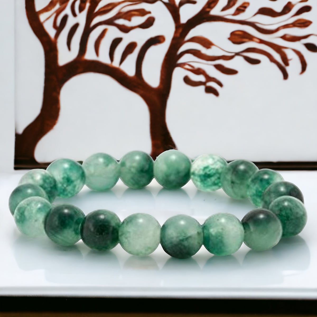 10mm exquisite aventurine jade elastic round jade bracelet best gift for women # hotsell