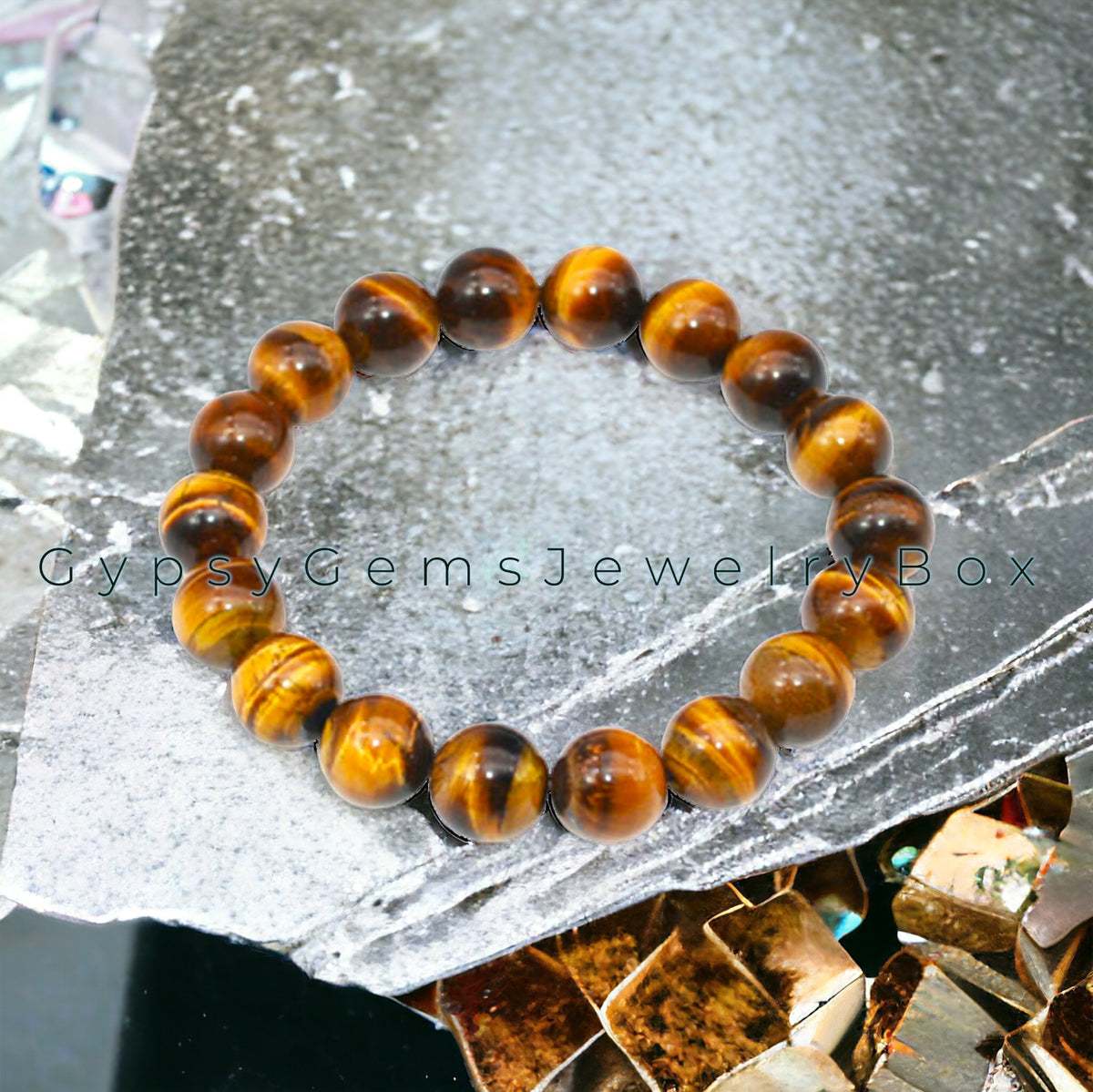 Fatdog Bracelet - B1004 Tiger Eye and buy Crystal