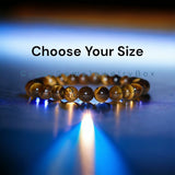 Tiger’s Eye - Yellow Golden Custom Size Round Smooth Stretch (8mm) Natural Gemstone Crystal Energy Bead Bracelet