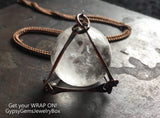 Custom Made To Order Wire Wrapped Crystal Gemstone Pendant Necklace