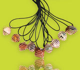 Spiral Cage Crystal & Gemstone Holder In Silver, Copper or Gold Wire Pendant Necklaces