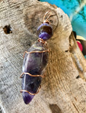 Custom Made To Order Wire Wrapped Crystal Gemstone Pendant Necklace