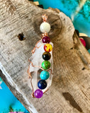 Custom Made To Order Wire Wrapped Crystal Gemstone Pendant Necklace