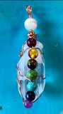 Custom Made To Order Wire Wrapped Crystal Gemstone Pendant Necklace