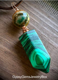 Custom Made To Order Wire Wrapped Crystal Gemstone Pendant Necklace