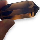 Smokey Quartz Vogel Double Point Six 6 Side Energy Crystal Wand