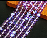 Mermaid Mystic Aura Australian Crystal Purple Frost Custom Size Matte Crystal Energy Bead Bracelet