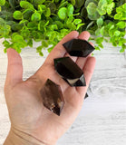 Smokey Quartz Vogel Double Point Six 6 Side Energy Crystal Wand