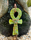 Custom Made To Order Wire Wrapped Crystal Gemstone Pendant Necklace