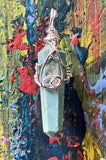 Custom Made To Order Wire Wrapped Crystal Gemstone Pendant Necklace