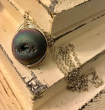 Custom Made To Order Wire Wrapped Crystal Gemstone Pendant Necklace