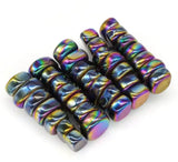 Hematite Aura Rainbow Magnetic Natural Worry Palm Crystal Rock Gemstone Large Magnet