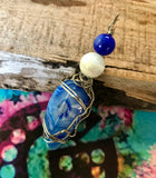 Custom Made To Order Wire Wrapped Crystal Gemstone Pendant Necklace