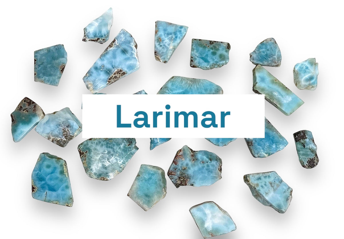 Larimar Raw Rough Natural Dominican Caribbean Gemstone Energy
