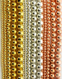 Hematite Bright Silver Custom Size Round Smooth Stretch (8mm) Natural Gemstone Crystal Energy Bead Bracelet