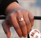Magnetic Therapy Copper Magnet Adjustable Ring “Tri-Rings”
