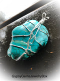 Custom Made To Order Wire Wrapped Crystal Gemstone Pendant Necklace