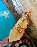 Custom Made To Order Wire Wrapped Crystal Gemstone Pendant Necklace