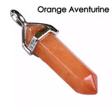 Double Point Crystal Gemstone Pendant Necklace