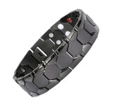 Magnetic Mens Bio Therapy Quantum Bracelet Double Row Magnets 316L Stainless Steel Titanium