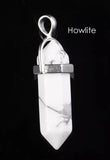 Double Point Crystal Gemstone Pendant Necklace